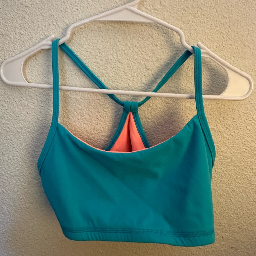 BuffBunny Teal and Coral Sports Bra